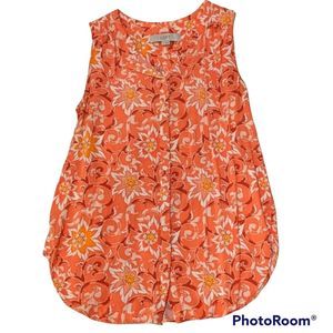 Sleeveless Flowered Tunic,.Women's Floral Tank, Women's Summer Tops